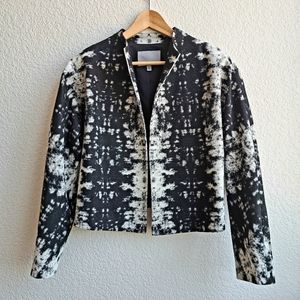 Classiques Entier Black and White Wool Blend Jacket. Sz L